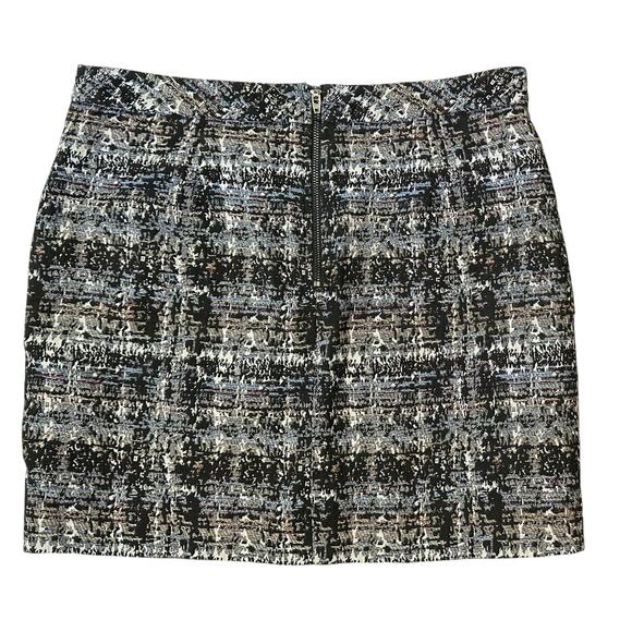 J. Crew Abstract Tweed Mini Skirt 95566 Size 6 - Picture 6 of 9